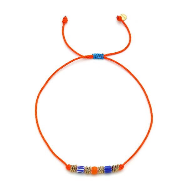 Chroma Bliss Glass Bead Rope Necklace - 1