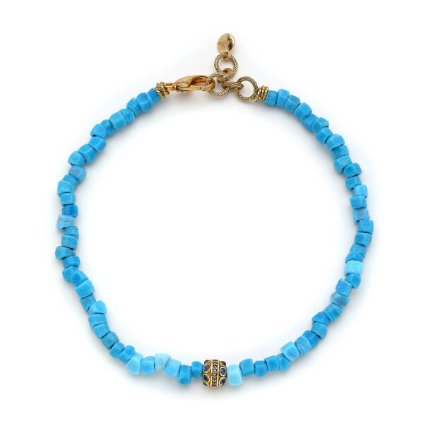 Cieloceana Turquoise Zircon Gold Plated Necklace - 1