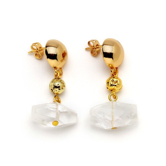 CLEAR DROPS EARRING