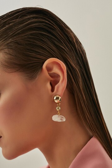 CLEAR DROPS EARRING