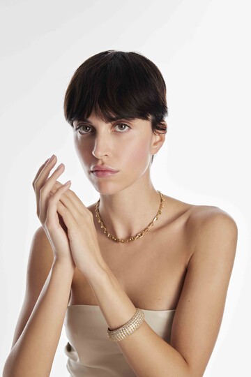 Clio Gold Plated Chain Necklace - (1)