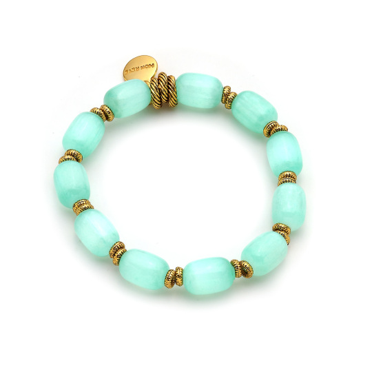Coastal Gleam Natural Stone Bracelet 