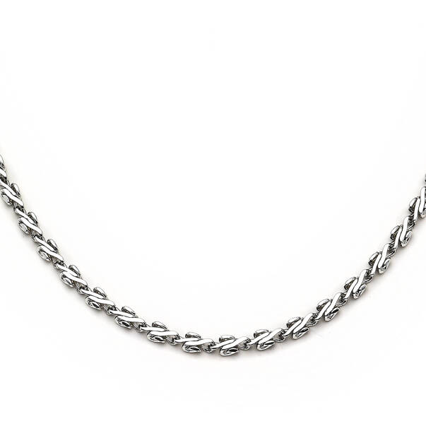 Cool Silver Plated Chain Necklace - 3