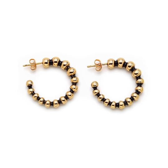 Coor Gold Plated Hood Pinned Earrings 