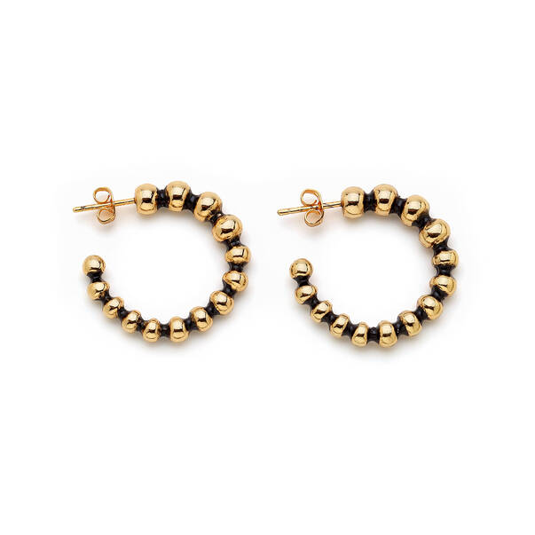 Coor Gold Plated Hood Pinned Earrings - 1