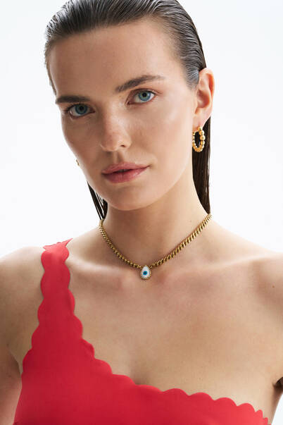 Coor Gold Plated Hood Pinned Earrings - 4