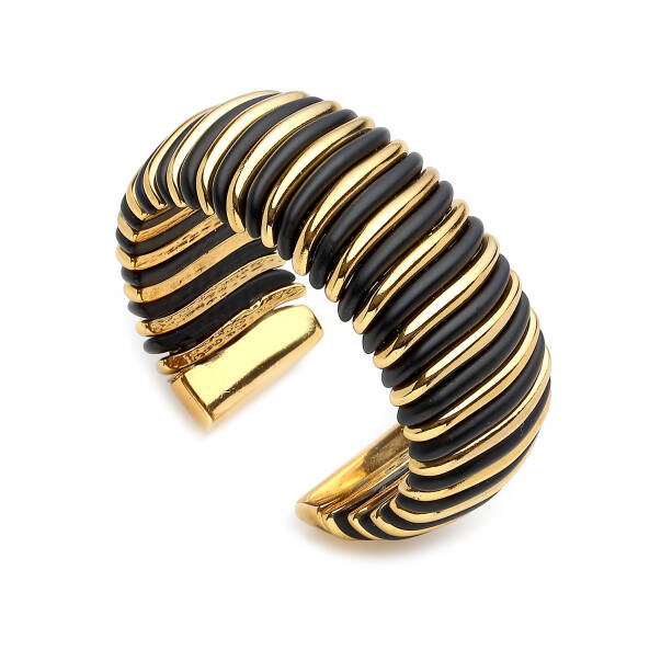 Coralia Gold Plated Thick Bracelet - 1