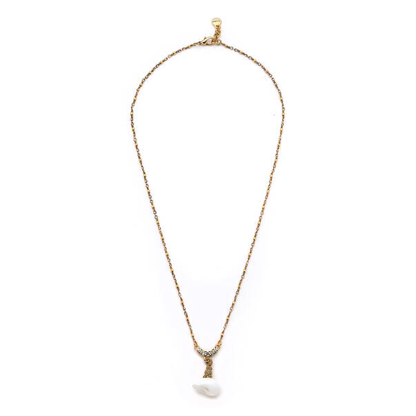 Cordelia Gold Plated Seashell Chain Necklace - 1