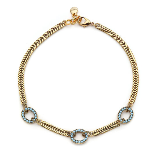 Corsica Gold Plated Chain Necklace - 