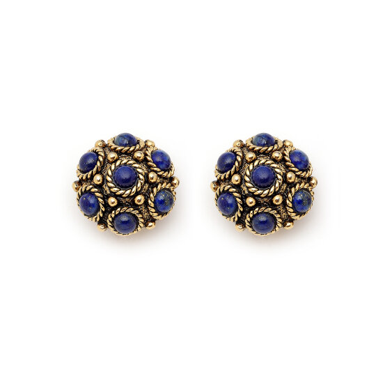 Cradle Lapis Clip On Earrings - 