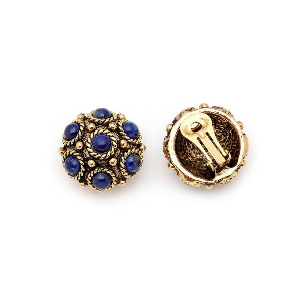 Cradle Lapis Clip On Earrings - 3
