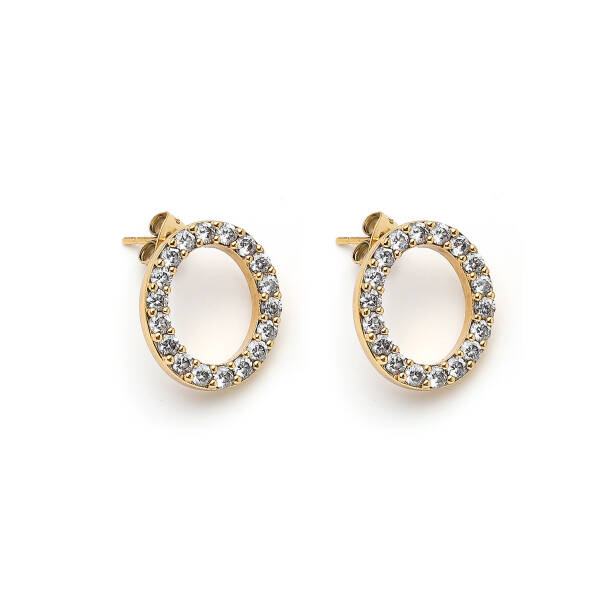 Cristie Gold Plated Stud Earrings - 1