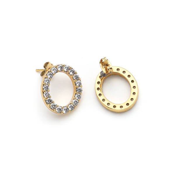 Cristie Gold Plated Stud Earrings - 2