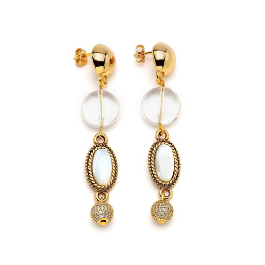 CRYSTAL BOW EARRING