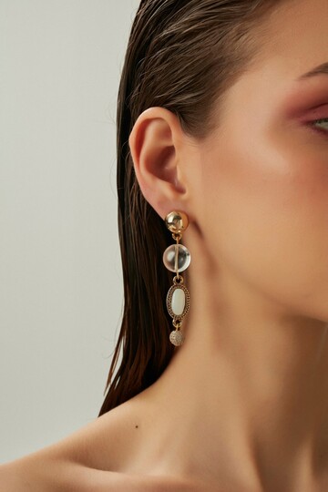 CRYSTAL BOW EARRING
