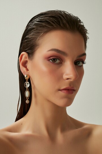 CRYSTAL BOW EARRING