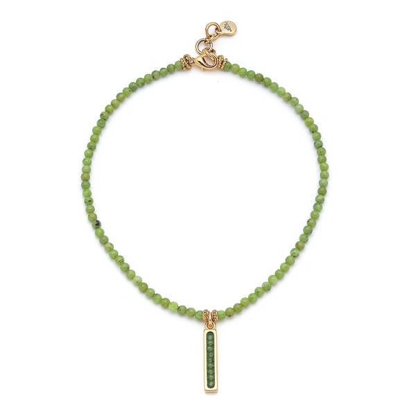 Dara Russian Jade Doğal Taş Charm Kolye - 1
