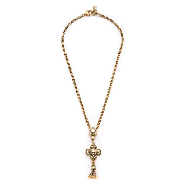 Destine Clover Charm Gold Plated Chain Necklace - 1