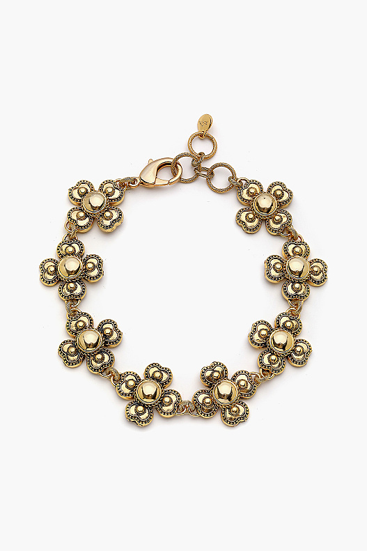 Destiny Clover Charm Gold Plated Necklace - 