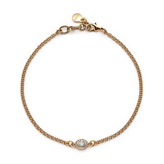 Dewdrop Zirkon Damla Charm Zincir Kolye - 