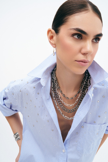 Diva Silver Plated Necklace - (1)