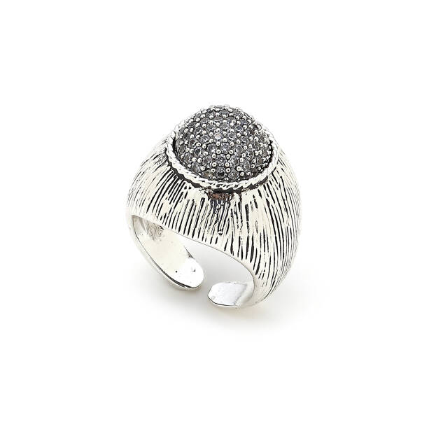 Dome Silver Plated Ring - 1