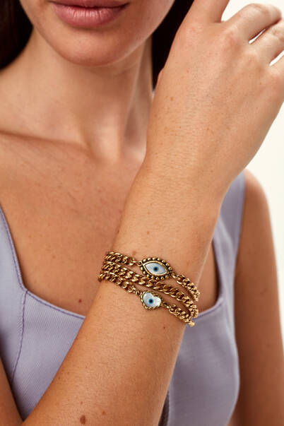 Dora Eye Chain Bracelet - 2