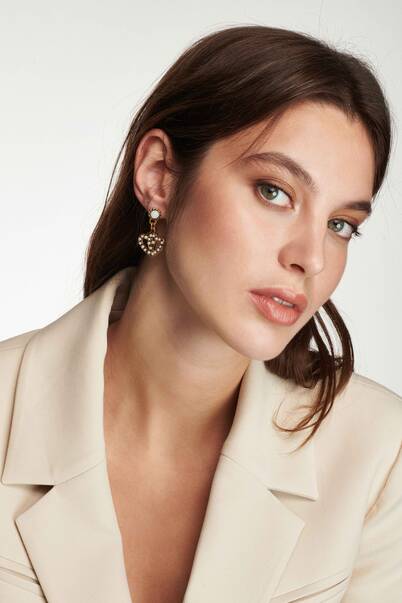 DOUBLE HEARTED EARRING - 4