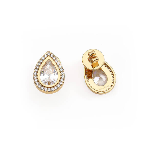 Drops Of Joy Zircon Evening Pinned Earrings - 3