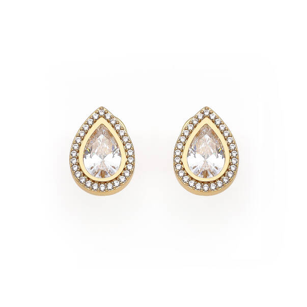 Drops Of Joy Zircon Evening Pinned Earrings - 1