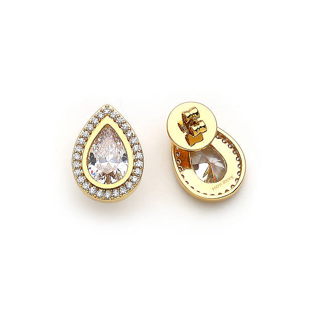 Drops Of Joy Zircon Evening Pinned Earrings - 3