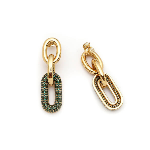 Dune Gold Plated Pinned Earrings - 3