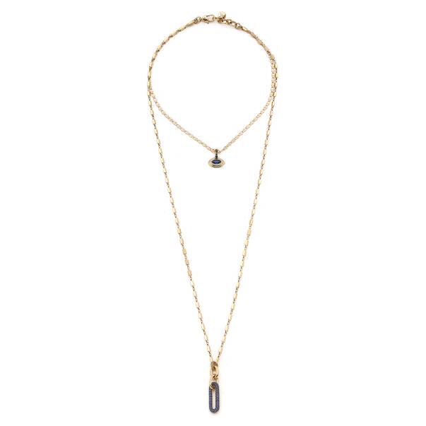 Echo Evil Eye Charm Chain Necklace - 1