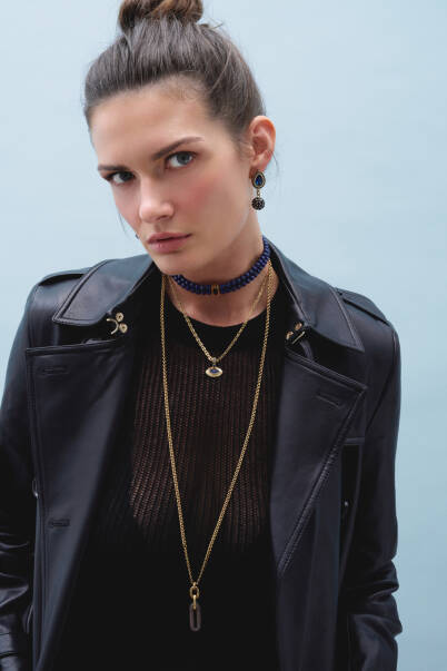 Echo Evil Eye Charm Chain Necklace - 3