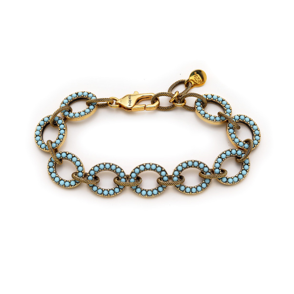 Eclipse Turquoise Natural Stone Anklet - 1