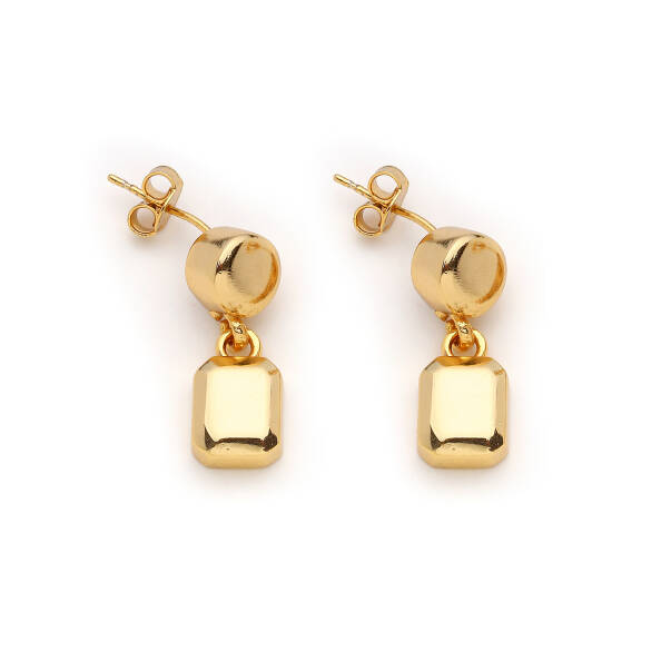 Elaris Gold Plated Pinned Earrings - 1