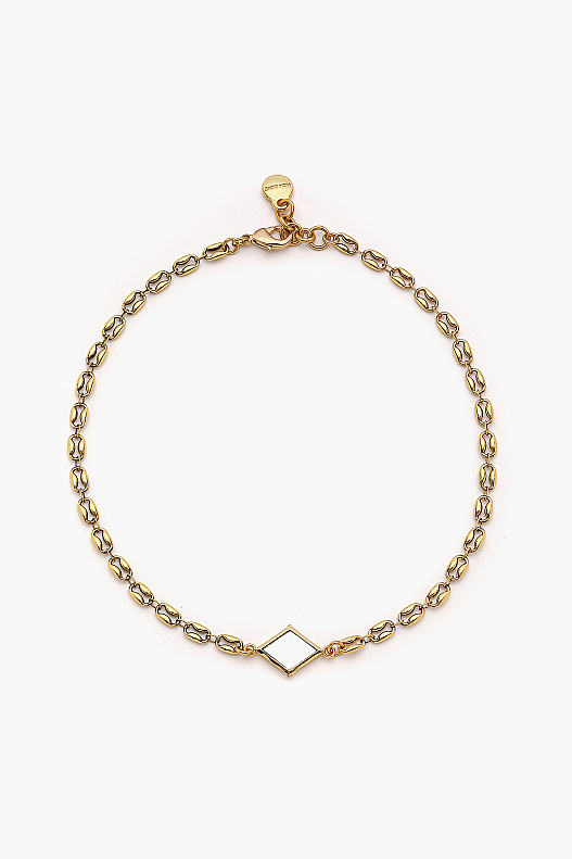 Elenor Gold Plated Chain Necklace - 