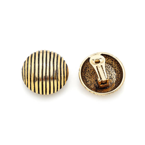 Elizabeth Gold Plated Clip-On Earrings - 2