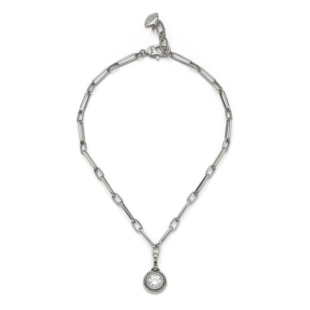 Emma Silver Plated Chain Necklace - 1