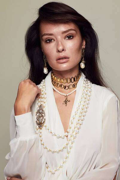 Eros Pearl Charm Necklace - 3