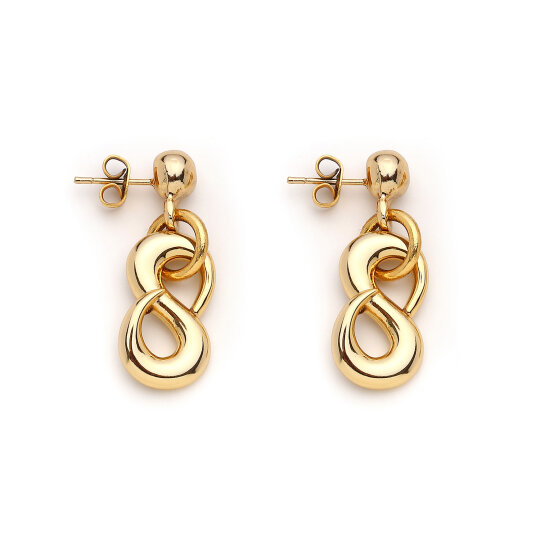 Essora Altın Kaplama İğneli Küpe - 