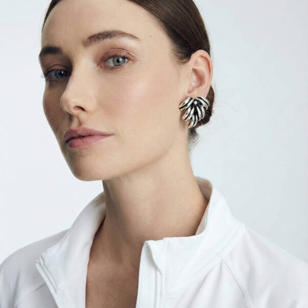 Estas Silver Plated Clip-On Earrings - 1