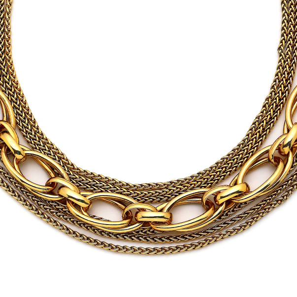 Euphoria Gold Plated Chain Necklace - 3
