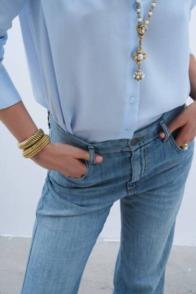 Eva Gold Plated Cuff Bracelet - 9