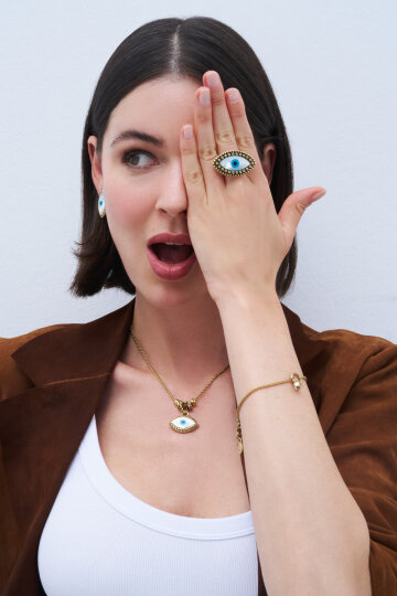 Evil Eye Ring - (1)