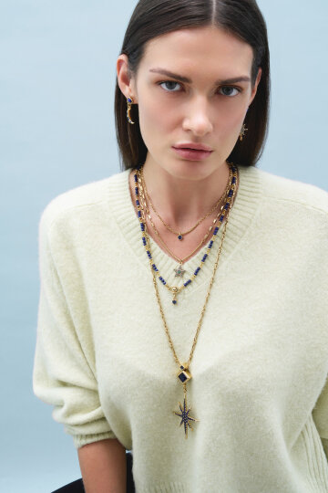 Eye Love Lapis Necklace - (1)