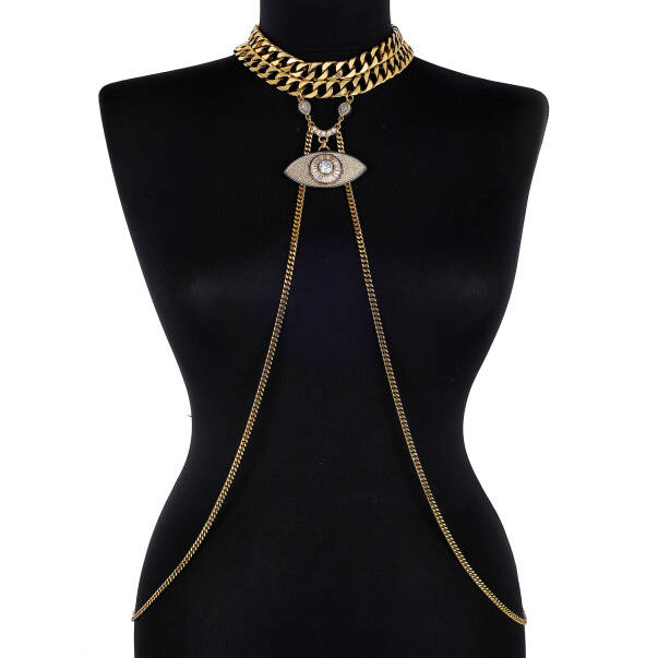 Eyed Evil Eye Charm Body Chain - 2