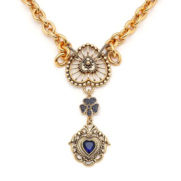 Eyra Heart Charm Chain Necklace - 3