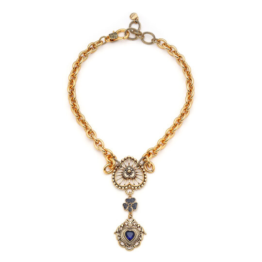 Eyra Heart Charm Chain Necklace - (1)