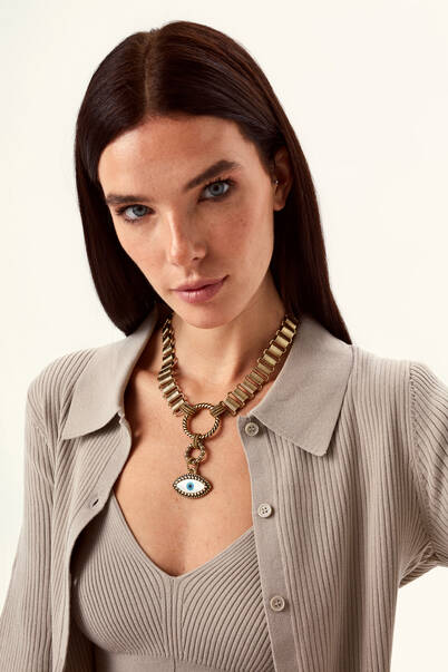 Fairy Eye Chain Necklace - 7